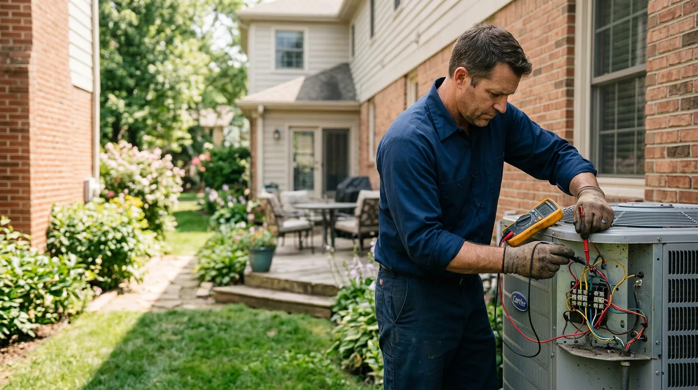 HVAC technician working near Peachtree City, GA